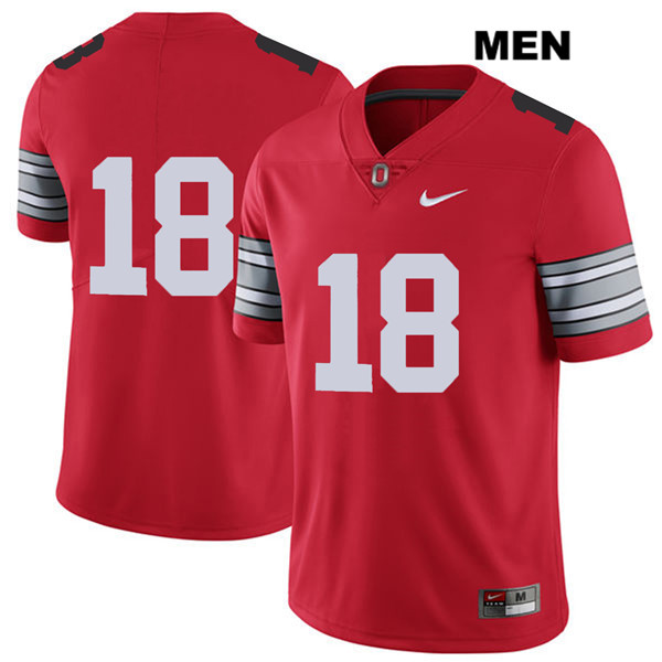 Ohio State Buckeyes Men's Jonathon Cooper #18 Red Authentic Nike 2018 Spring Game No Name College NCAA Stitched Football Jersey WQ19U10UF